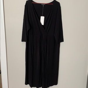 Eileen Fisher belted silk dress